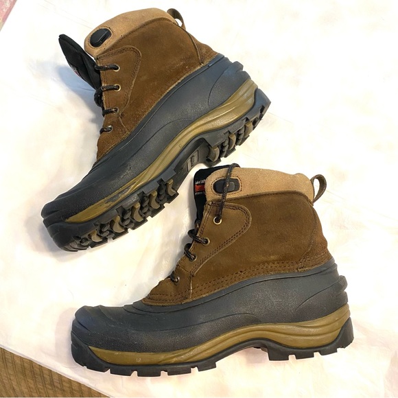 Crater Ridge Eagle boots brown leather snow boots SZ 12 Worn Twice - Picture 1 of 14
